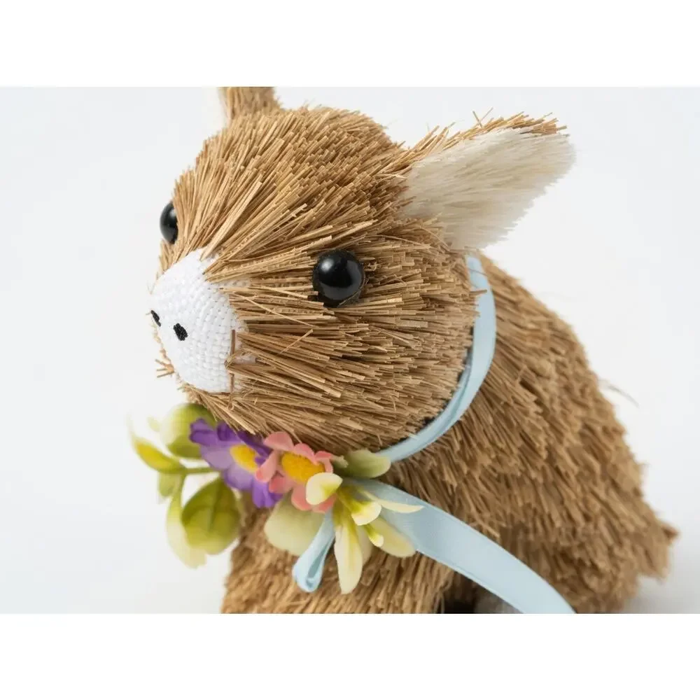 Straw Sisal Easter Bunny Figurine